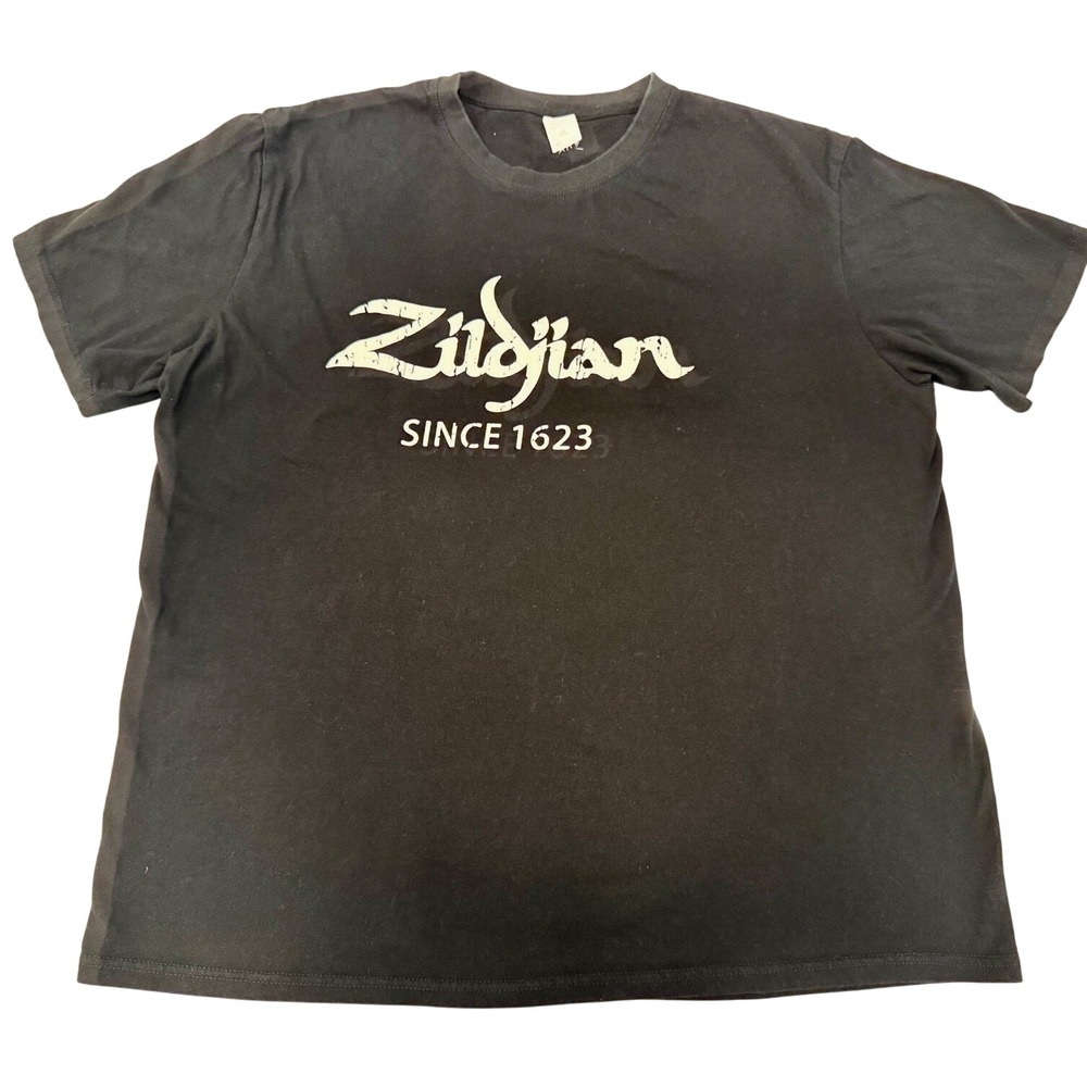Zildjian Graphic T-Shirt Mens XL Black Excellent Casual Music Drummer Tee